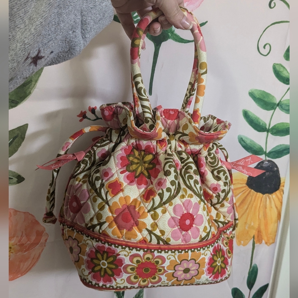 Vera Bradley Floral Drawstring Bag